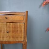 Marquetry bedside table