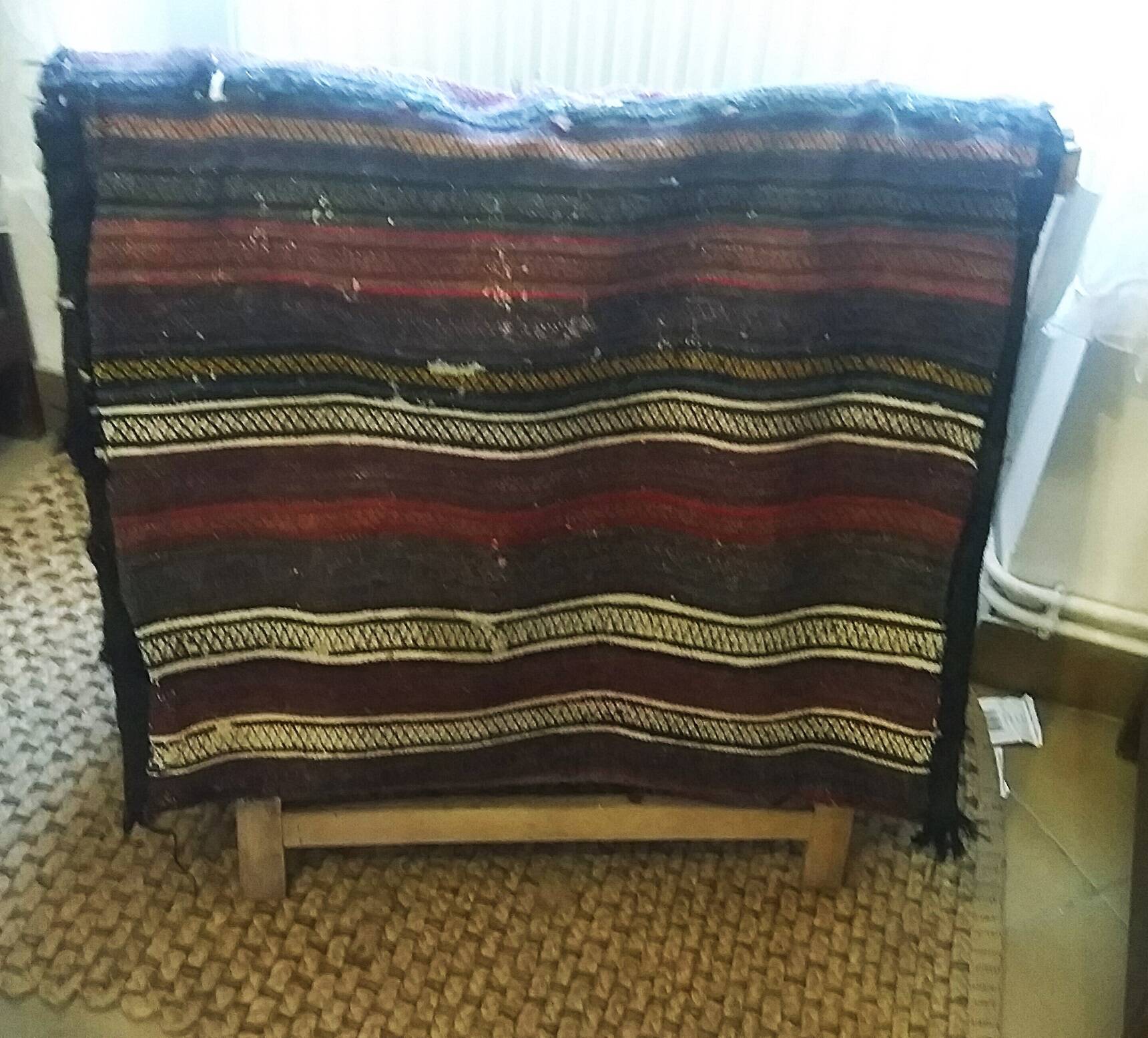 Khorjin carpet, nomadic horseman bag, Iran, wool.