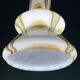 Mid-century brown opaline glass pendant, Murano, Italy, 1950s