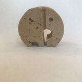 Fratelli Manelli travertine elephant sculpture