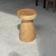 Stool, side table, end table in natural solid mango wood.