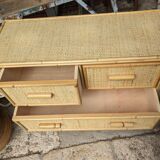 Commode en rotin