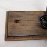 Wall coat rack hook wrought iron wood