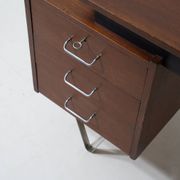 Floating minimalist hairpin desk by Nijkerk, 1950s