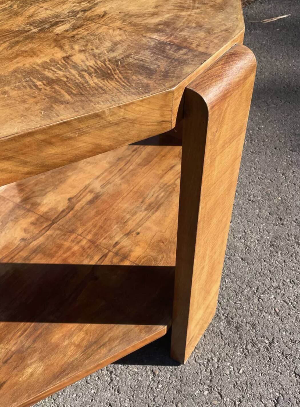 Art Deco wooden coffee table
