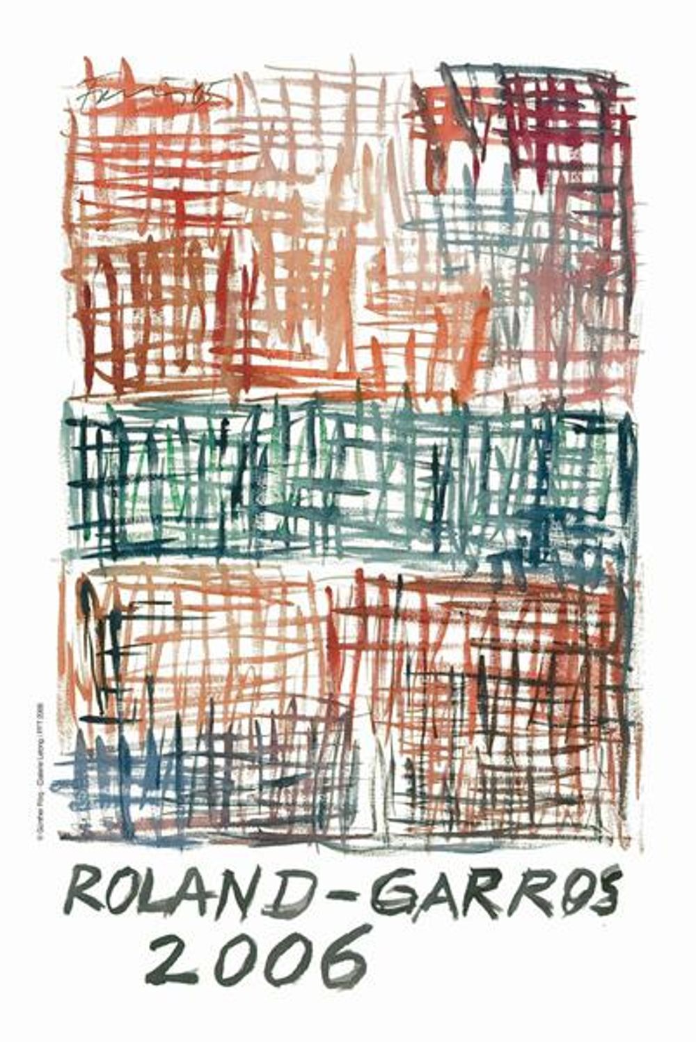 Official poster Roland Garros 2006 by GUNTHER F-RG