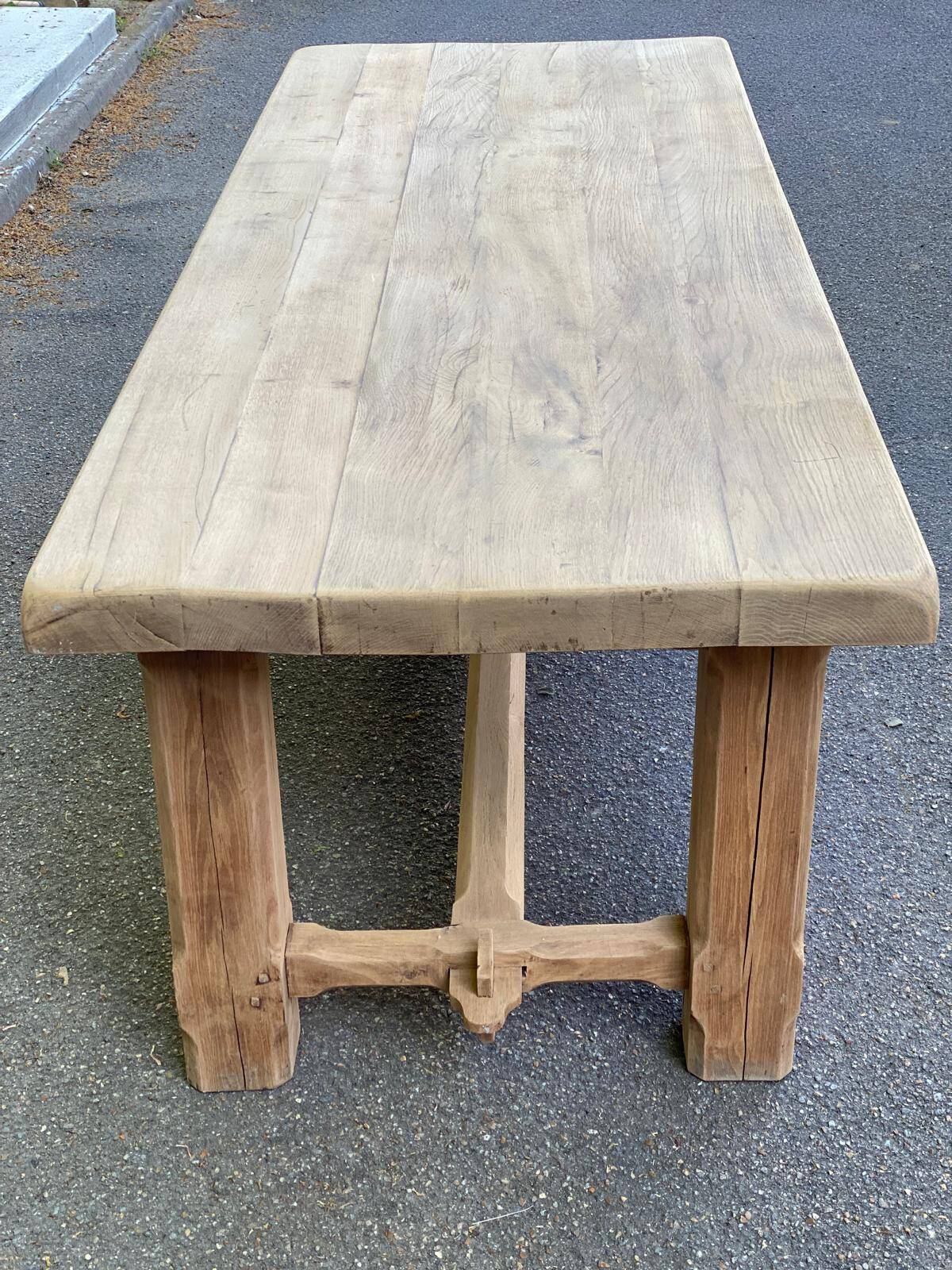 19th century solid oak farmhouse table 240cm