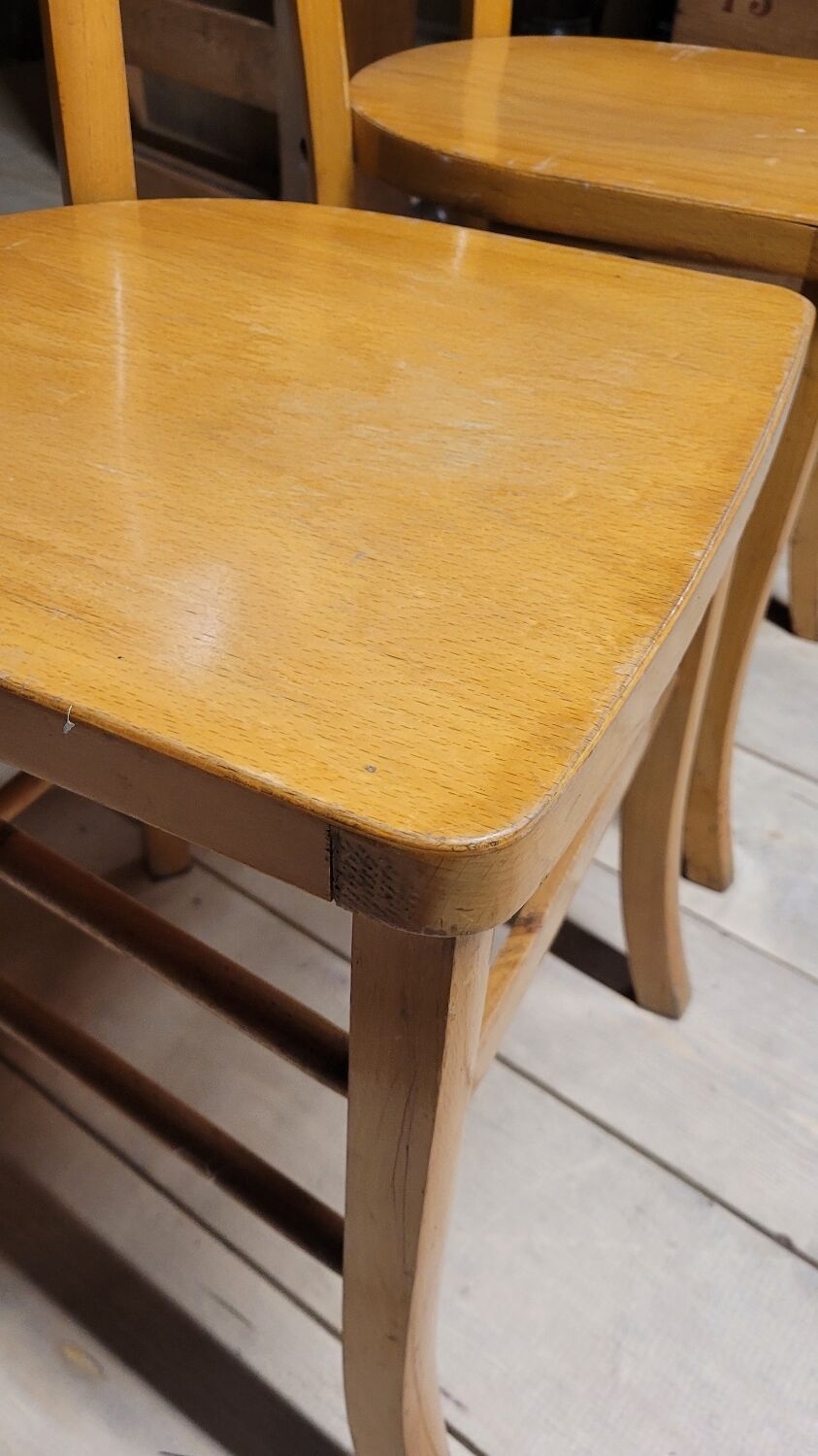 Pair of old bistro chairs, 1950s