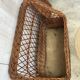 Coffre/banc en osier vintage