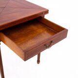 Folding game table, Western Europe, around 1890. Antique. After renovation.