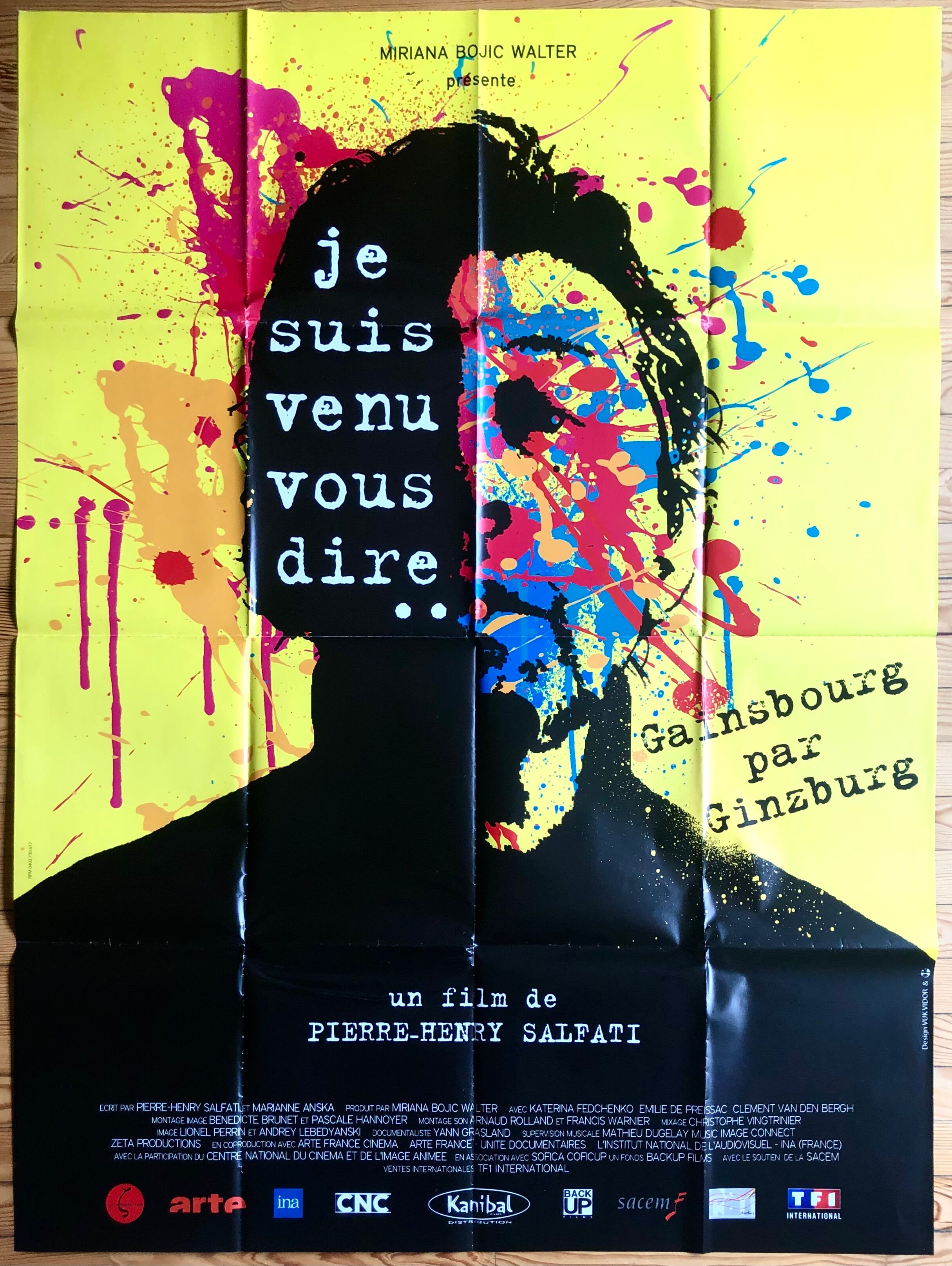 Original movie poster "I came to tell you..." Gainsbourg by Ginzburg