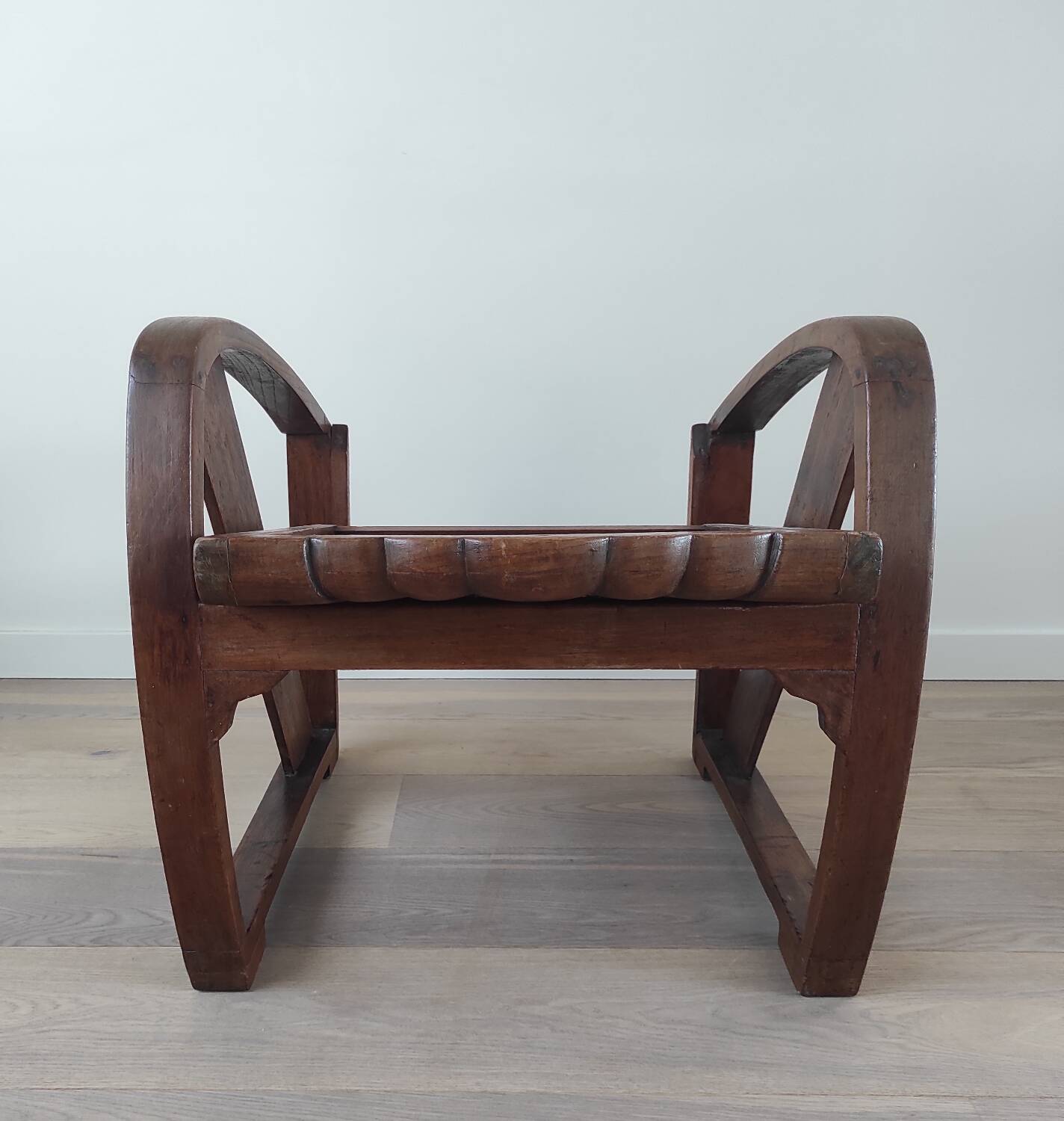 Burmese teak armchair