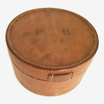 Boîte à cols en cuir 1920