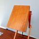 Articulated wooden desk lamp, 1960s-70s