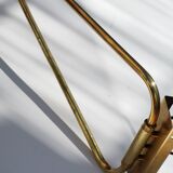 Large Diabolo wall lamp René Mathieu for Lunel burgundy color