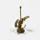 Vintage lamp base in the style of Charles Schneider – plant decoration in metal
