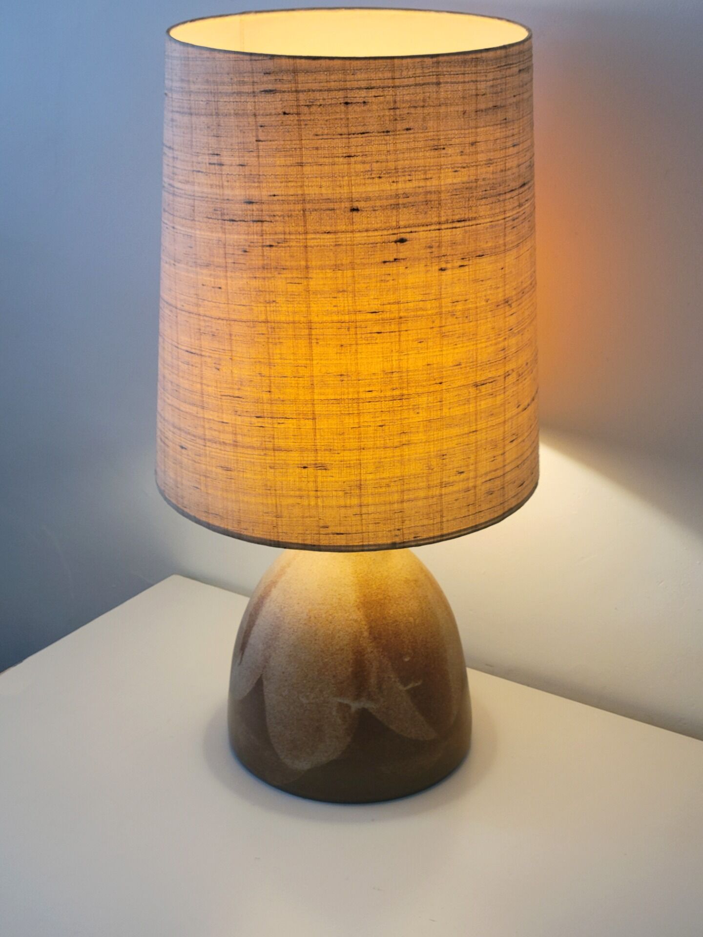 Large ceramic table lamp by Krosselbach, Germany