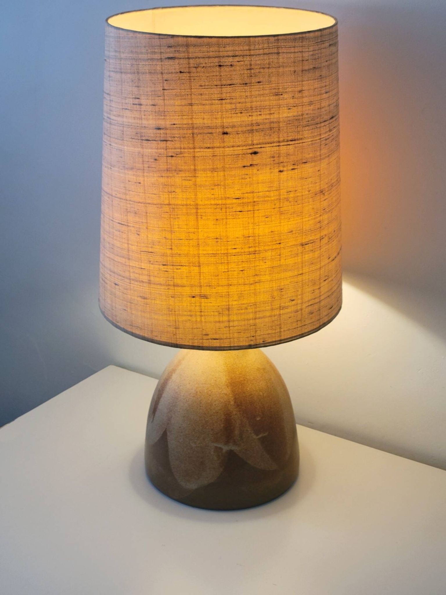Large ceramic table lamp by Krosselbach, Germany