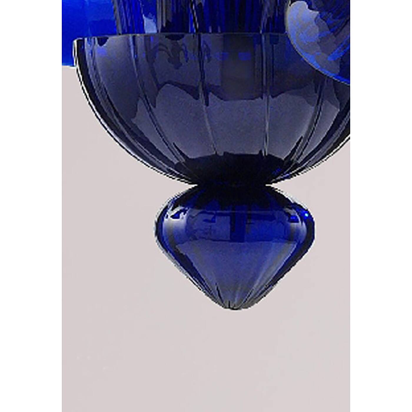 Contemporary Translucent Azzurre Murano Style Glass Chandelier