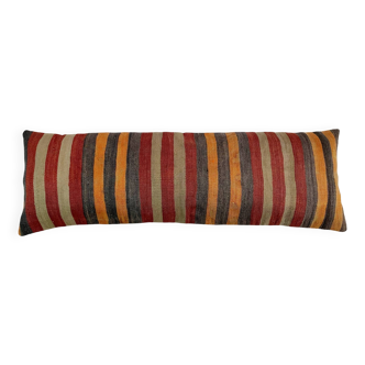 Vintage turkish kilim cushion cover , 120 x 40 cm