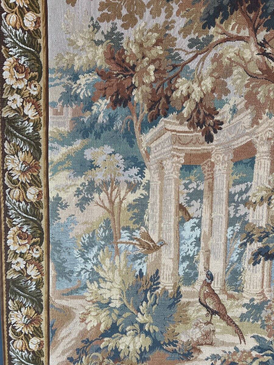 Wall Tapestry, Romantic Scene with Ancient Ruins