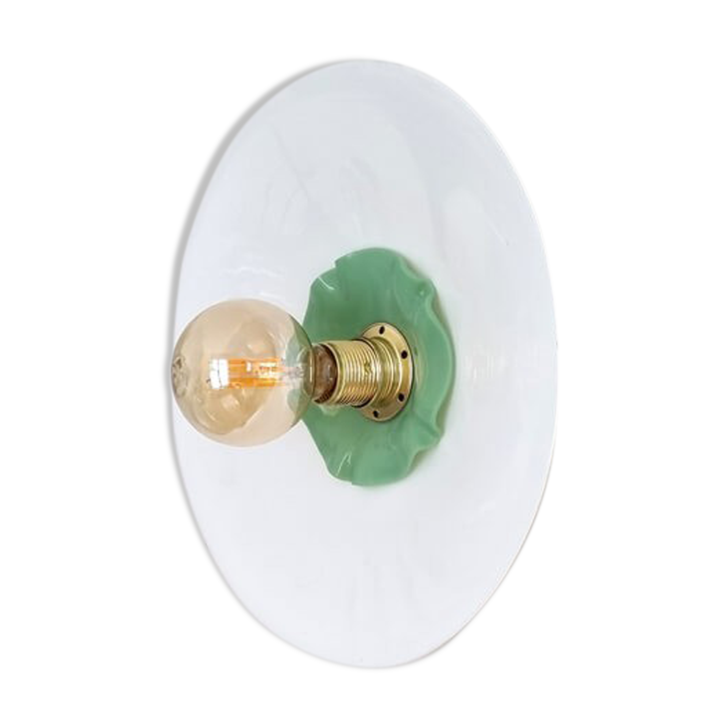 Opaline wall lamp