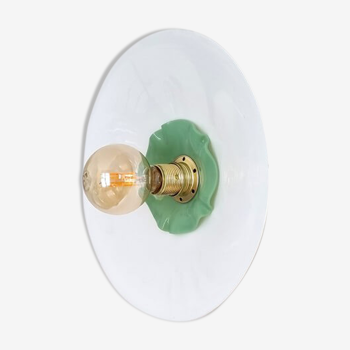 Opaline wall lamp