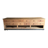 Large antique sideboard with 12 drawers