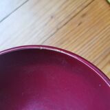 Large globe lampshade vintage red opaline hanging lamp