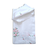 Embroidered round tablecloth