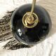 Suspension vintage opaline et perles