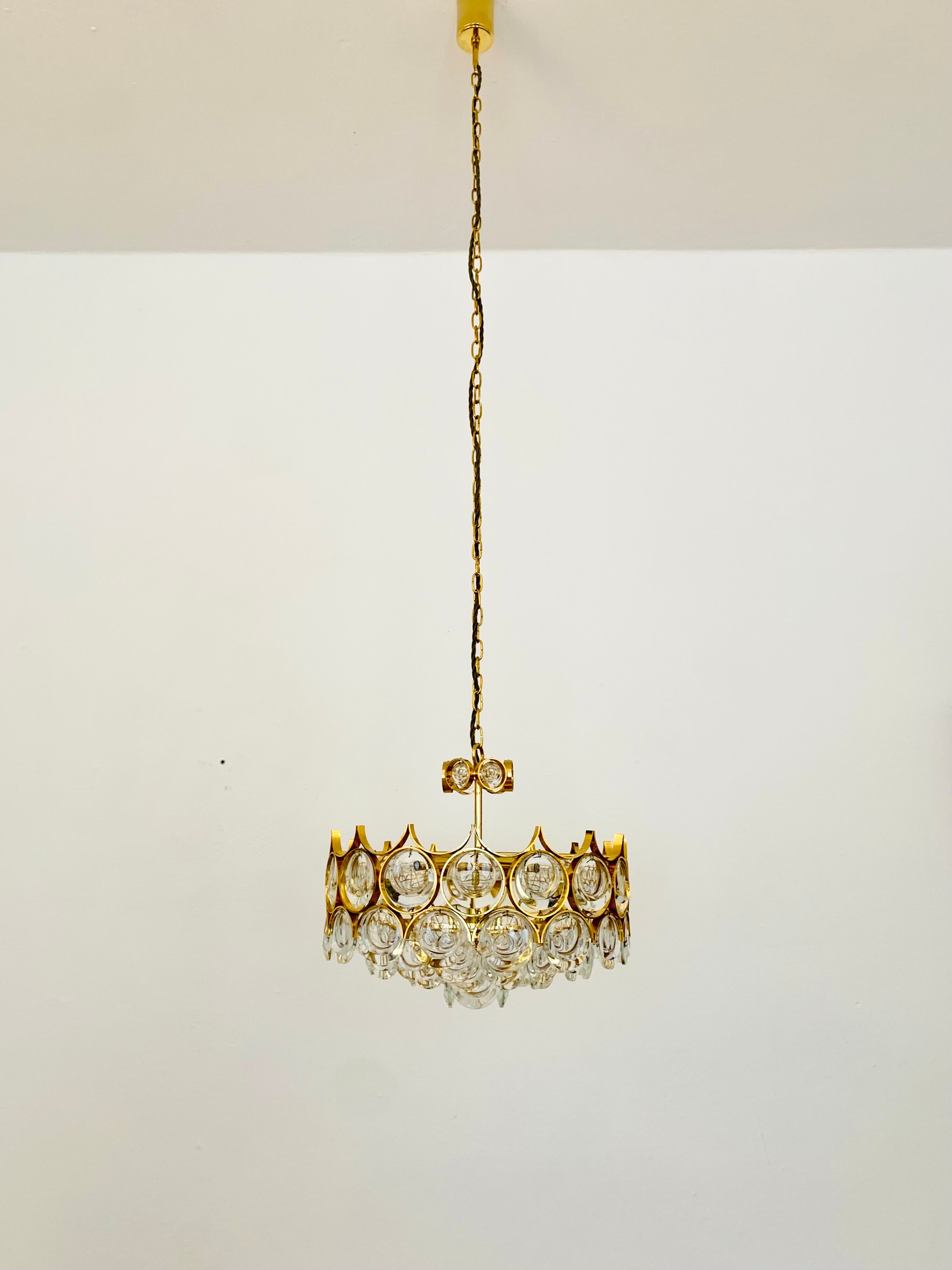 Chandelier en verre cristal par Palwa