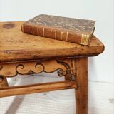 Small rustic old wooden stool