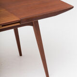 Extendable dining table by Louis Van Teeffelen for Wébé, Dutch design, 60’s