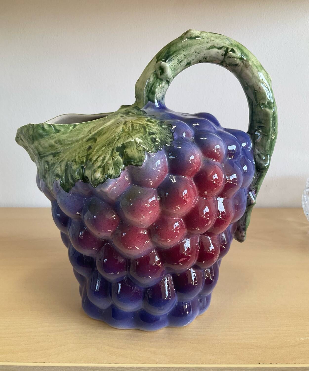 Old Grape Pitcher in Slip