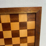 Wooden draughts game