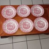 Set of 6 plates england ironstone