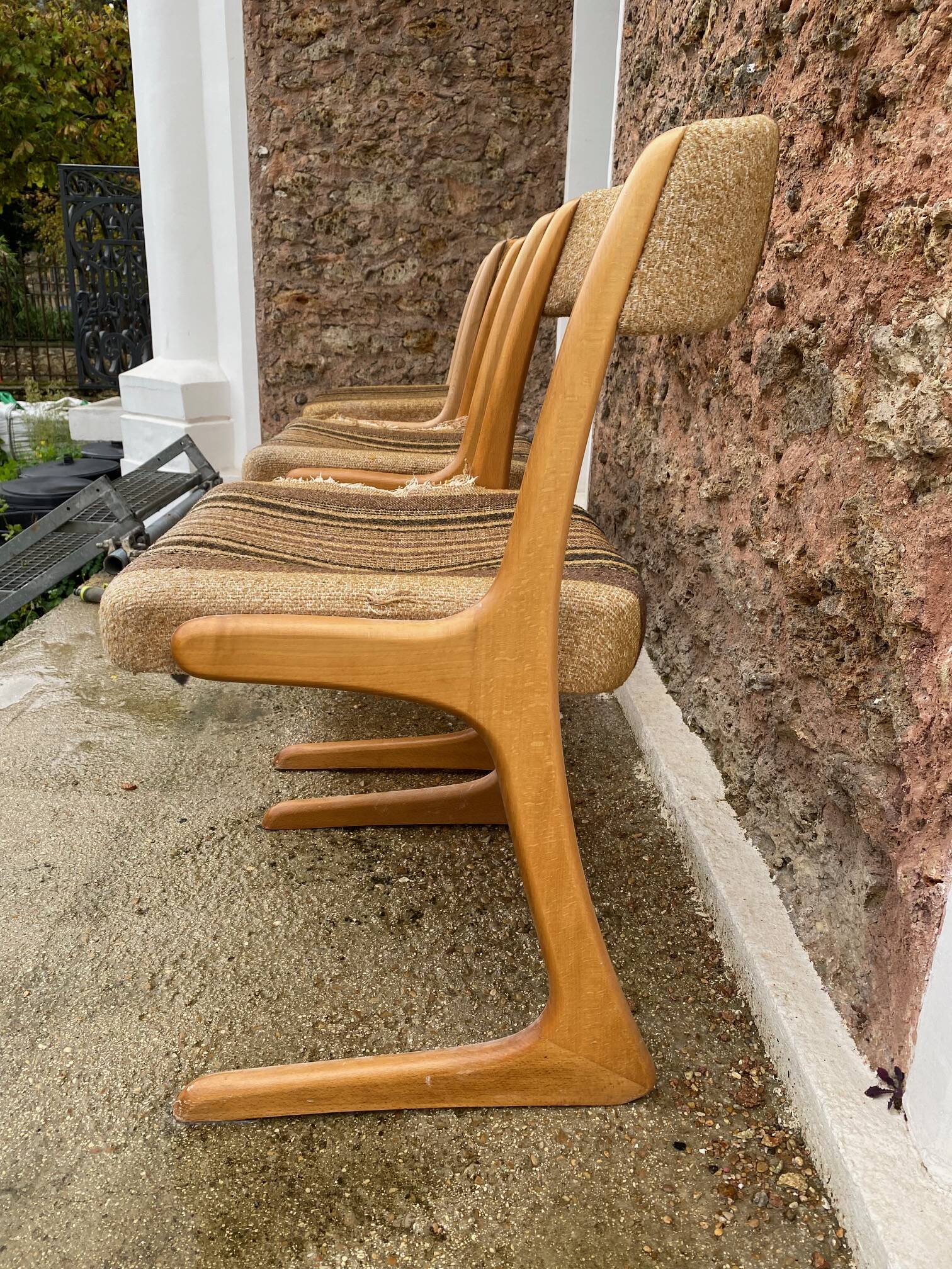 Chaise vintage ameublement nf siege 14