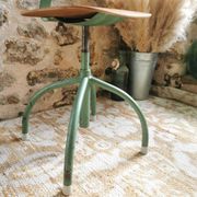Old adjustable workshop chair, industrial vintage