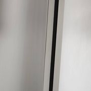 Table by Luigi Saccardo for Maison Jansen brushed steel black glass 1970