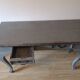 Console en teck vintage grise