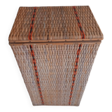 Vintage rattan basket or chest