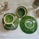 Mustard pot in cabbage slip