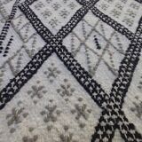 Handmade white carpet corridor 370x80cm