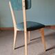 Green bistro chair with houndstooth pattern