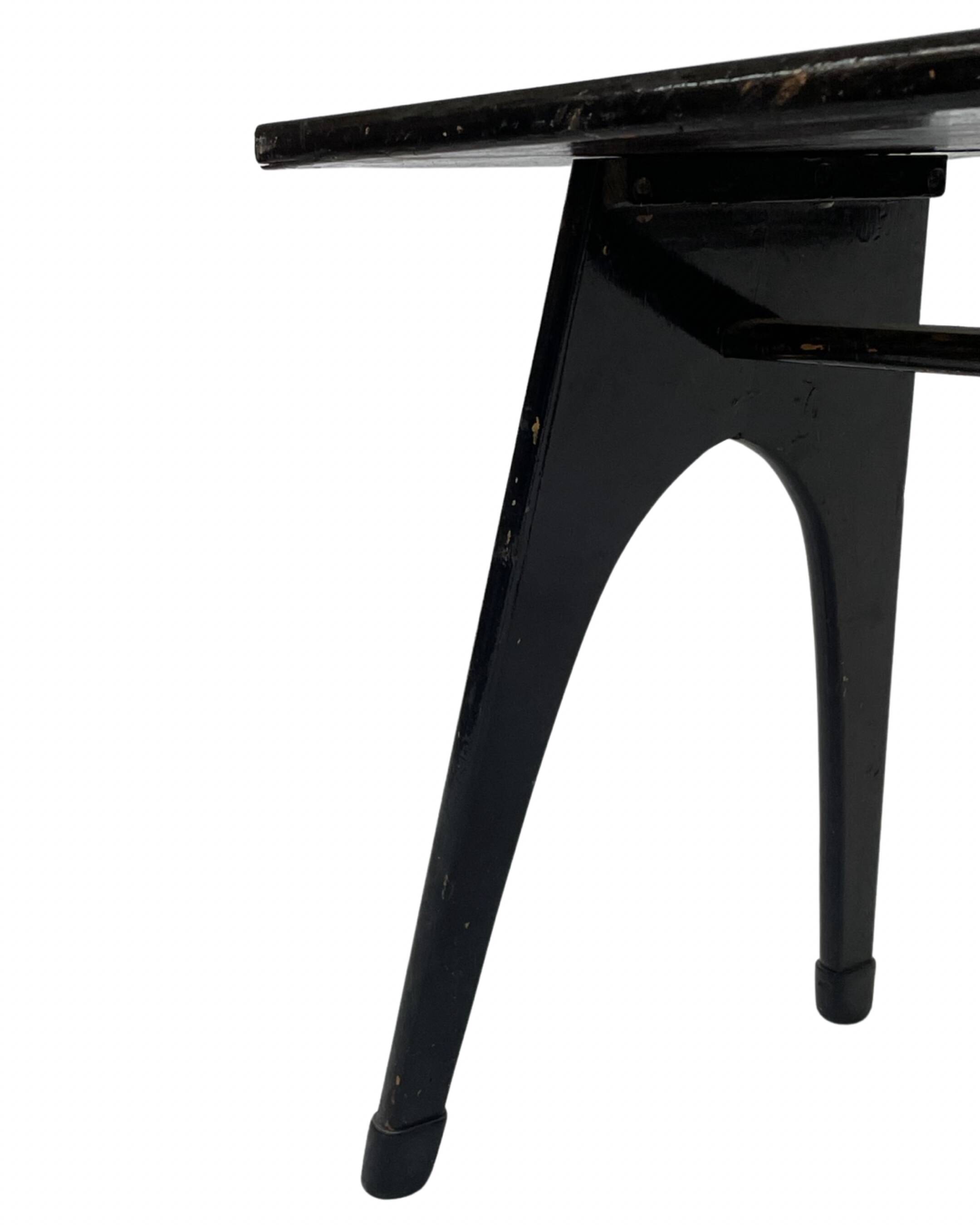 Brutalist table minimalist design 50s