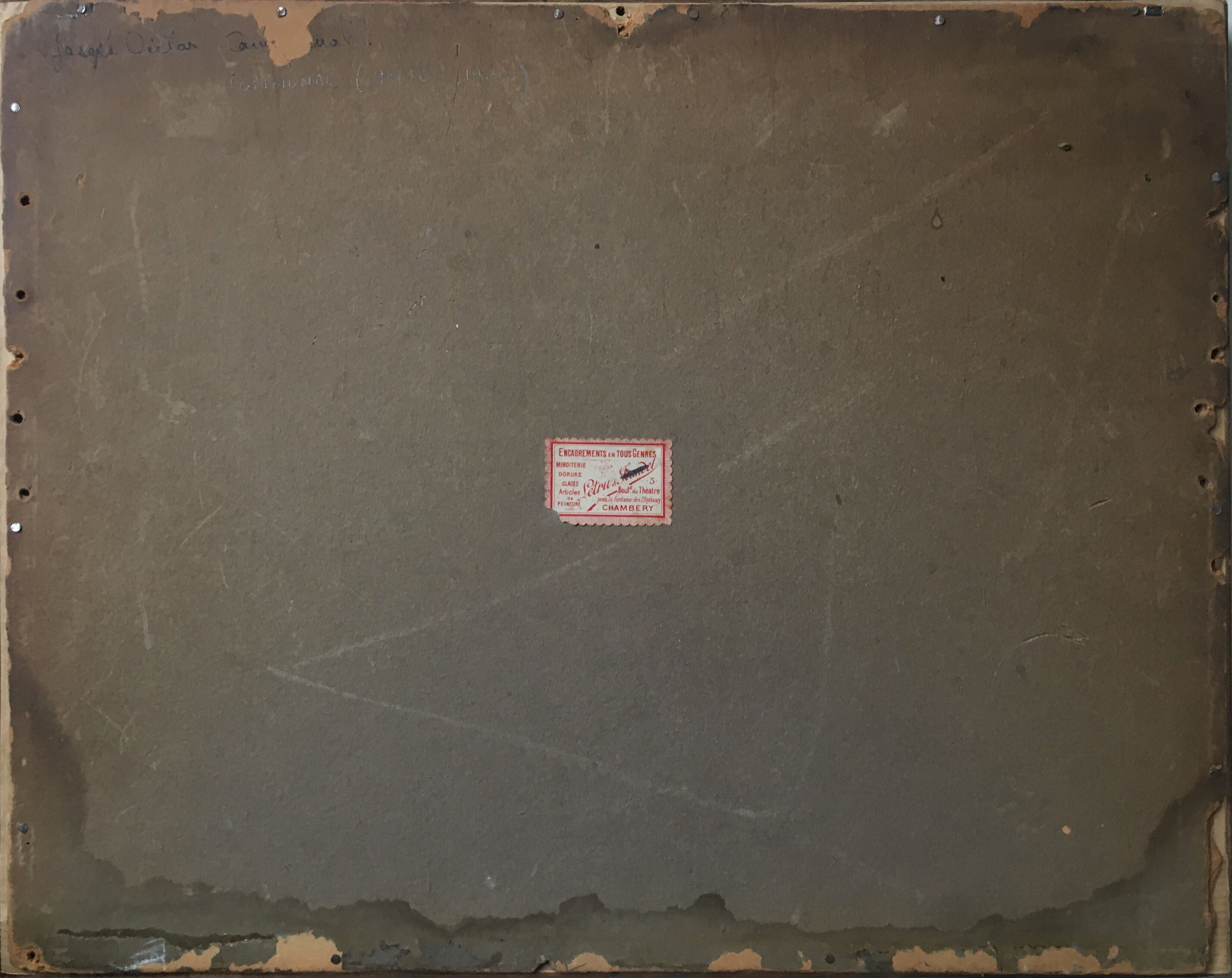 Painting pastel "landscape" by Joseph Victor Communal (1876-1962)