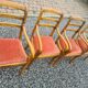 Louis Philippe style armchairs in cherry set of 4