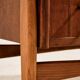 Restored commode in teak and oak