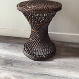 Tabouret tam tam rotin